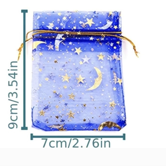 20 Count Moon/Star bags 2"x3" assorted colors New - Picture 3 of 3